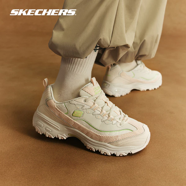 Giày Thể Thao Nữ Skechers Sport D'Lites Corduroy Chic- 150242-NTMT Memory Foam