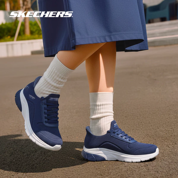 Giày Thể Thao Nữ Skechers Slip-Ins BOBS Vamos Clear Stand - 117771-NVY Memory Foam
