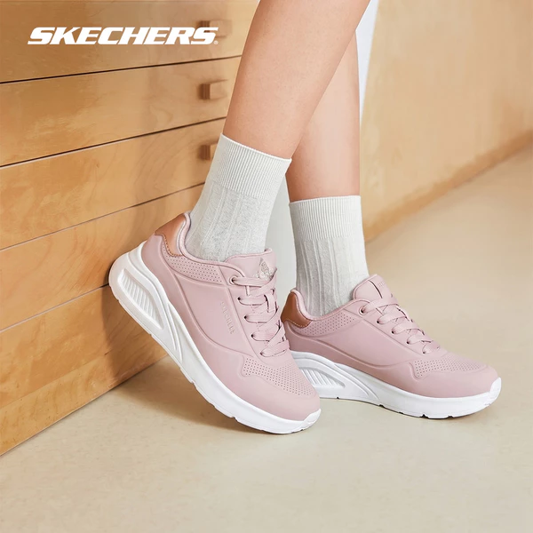 Giày Thể Thao Nữ Skechers Street UNO Lite Shimmer Along - 177291-BLSH Memory Foam