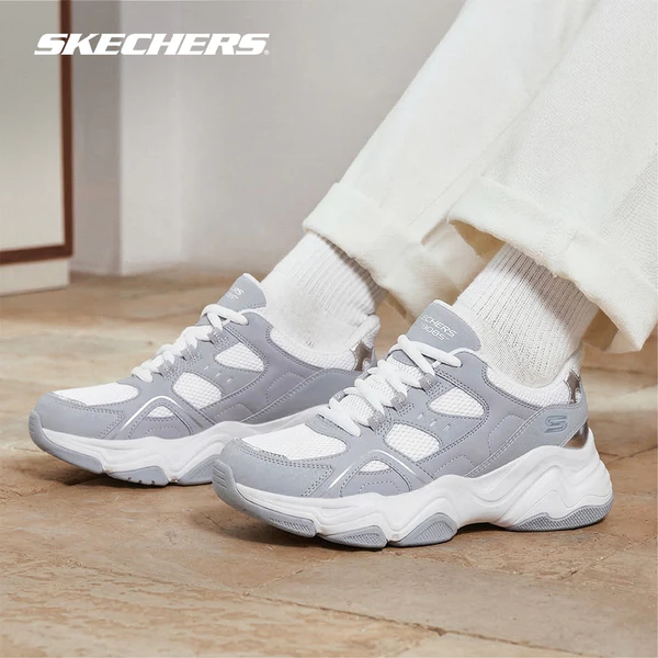 Giày Thể Thao Nữ Skechers Slip-Ins BOBS Diego Eccentric Look - 117686-GRY Memory Foam