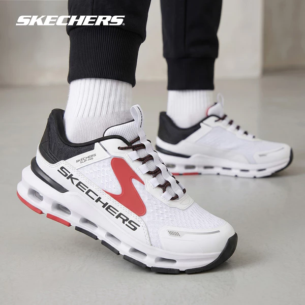 Giày Thể Thao Bé Trai Skechers Slip-Ins Glide-Step Plus Vista-Lane - 404203L-WBKR Air-Cooled Memory Foam