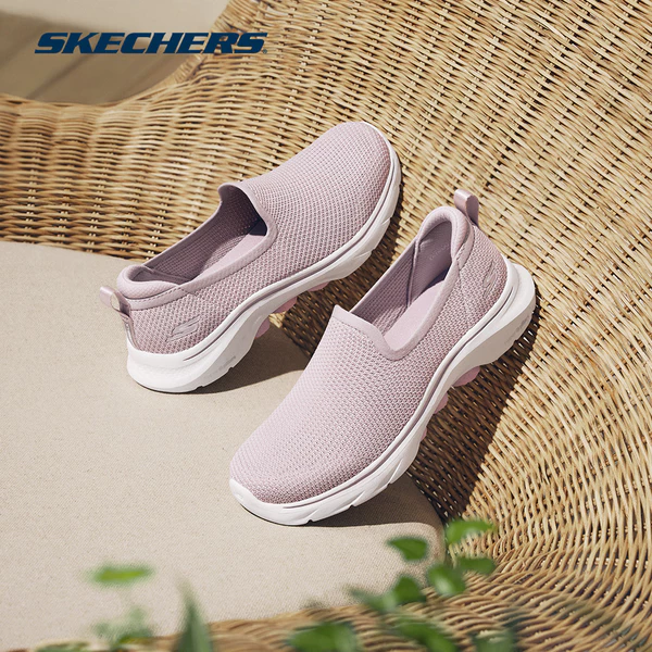 Giày Thể Thao Nữ Skechers GOwalk 7 Ivy Đi Bộ - 125218-LTMV Air-Cooled Goga Mat
