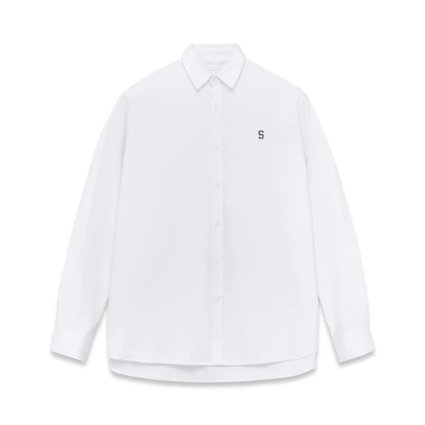 Áo sơ mi Silencestandard Premium Oxford Shirt Logo S thêu/ Trơn Trắng