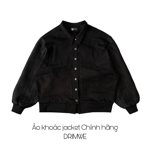 Áo Khoác DRIMWE Jacket Unisex Nam Nữ Form Rộng Chính Hãng