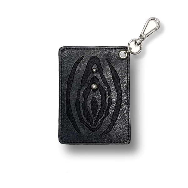 [SNM23] EMBRODY - Ví đựng thẻ thêu hoạ tiết đính khuyên/ Vulva- Card holder.