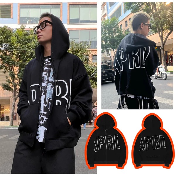 Áo Hoodies zip  Apride APRD big size form boxy (55-100kg)