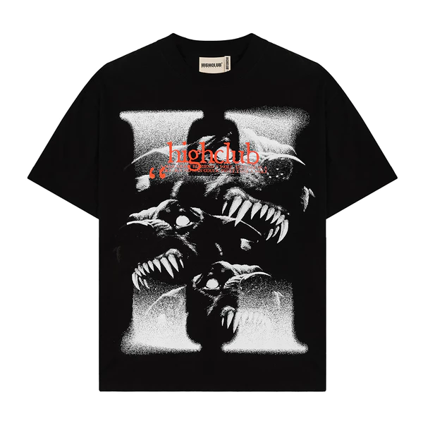 Áo Thun BLACK WOLFS Tay Lỡ Unisex Nam/Nữ 4 MÀU Cổ Tròn - HIGHCLUB Brand Chính Hãng