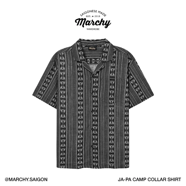 MARCHY - Ja-pa Camp Collar Shirt - Áo sơ mi hoạ tiết