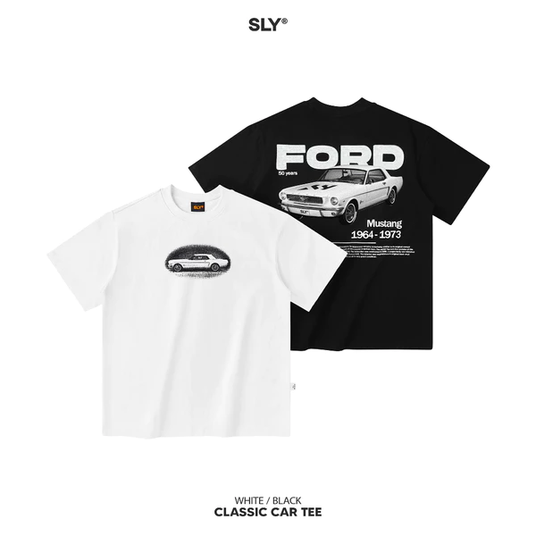 Áo thun cổ tròn SLY Classic Car