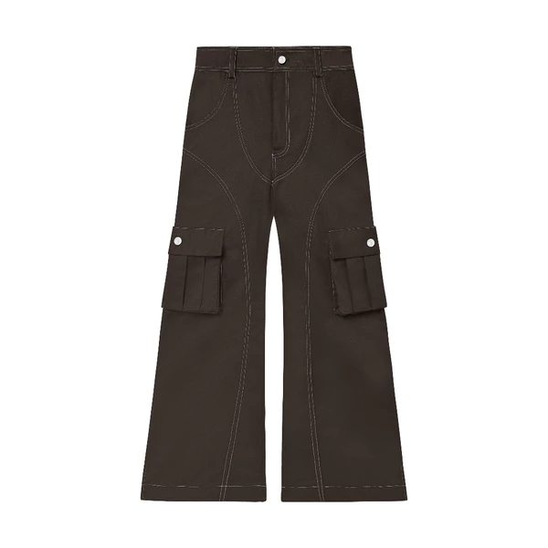 Quần túi hộp Loner Trousers màu nâu - Cargo pant ONISM
