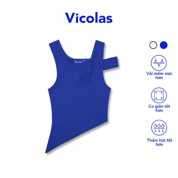 Áo croptop Vicolas kiểu trễ vai nữ - VICO2 HOVER CROPTOP