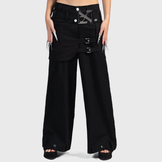 Randa Pants I Quần Jeans Đen Dài  Đắp Váy
