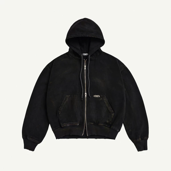 TRASH FULLZIP HOODIE BLACK / HOODIE ZIP DENIM / GAMBLE WORLDWIDE
