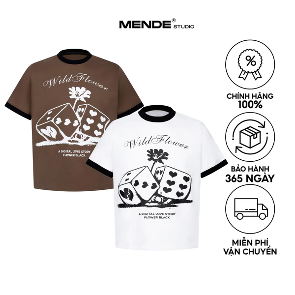 Wild Flower - Áo thun Unisex Baby Tee Mende