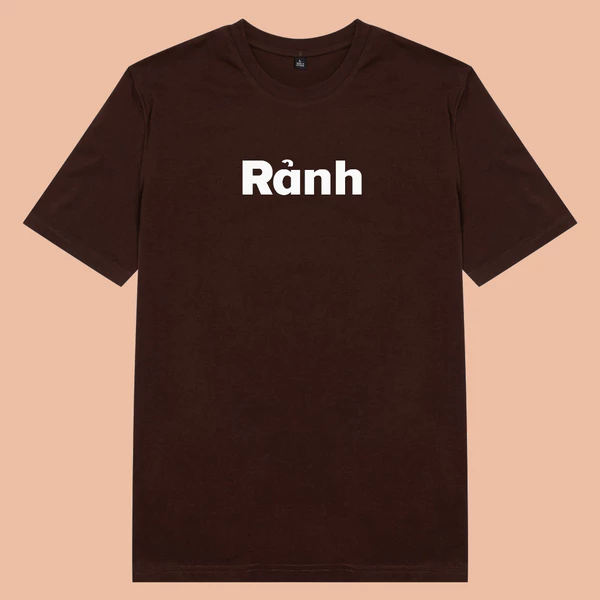 [Mã TOPS06 giảm đến 10k đơn 99k] Áo thun cotton 100% in chữ Rảnh