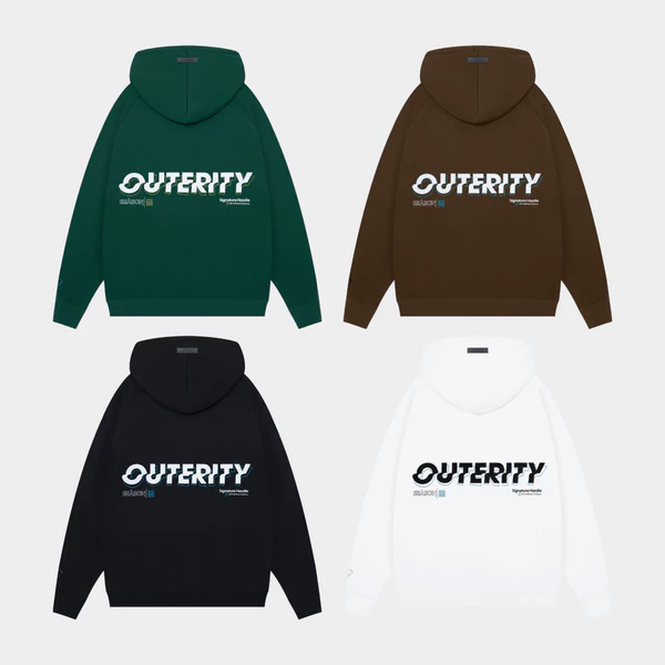 Áo khoác hoodie nam nữ nỉ bông dày Outerity Signature Season 2022