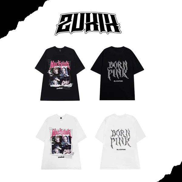 Áo thun tee phông nam nữ tay lỡ oversize Black Pink - Born Pink
