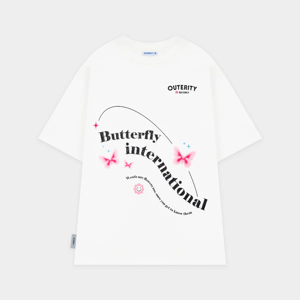 Áo thun Outerity Little Butterfly / màu trắng - ATO1031