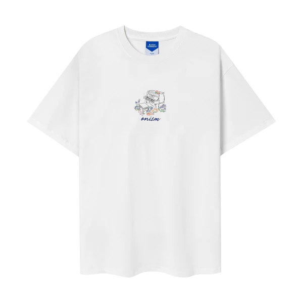 Áo thun unisex Onism Beloved Summer màu trắng- Basic tee ONISM