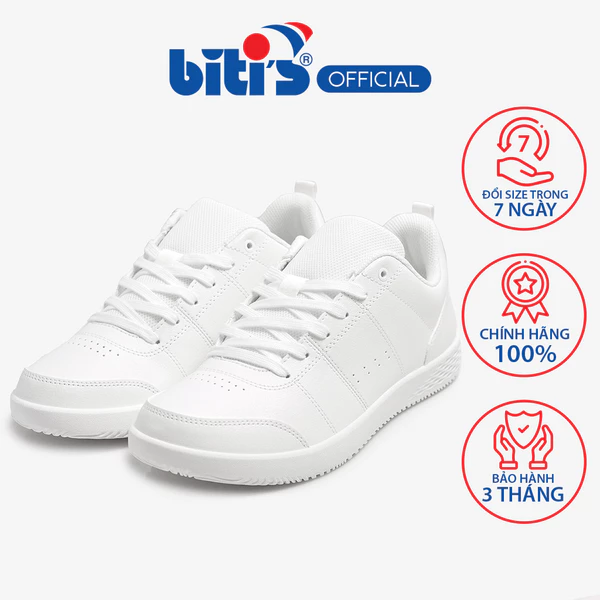 Giày Thể Thao Thông Dụng Nam Nữ Biti's Basic BSM000600TRG/BSW000600TRG (Trắng)
