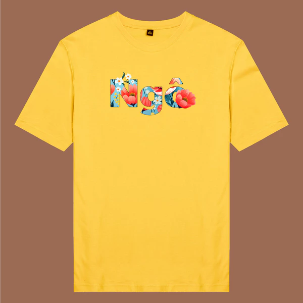 Áo thun cotton 100% unisex, phong cách thời trang hàng đầu in hình Họ người Việt - Ngô