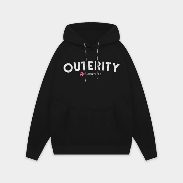 Áo khoác local brand nam nữ unisex Hoodie Outerity Bare / Đen - AHO2009