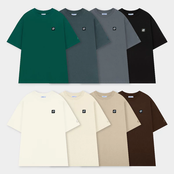 Áo thun nam nữ local brand unisex basic unisex Outerity 5 màu / Nâu, Xanh, Đen, Trắng, Light Grey