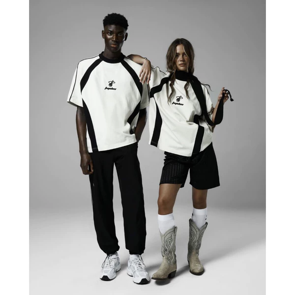 Áo Thun Raglan TMIDAS Cotton Phối Line Unisex oversize nam nữ from rộng 4 Màu logo thêu hàng có sẵ
