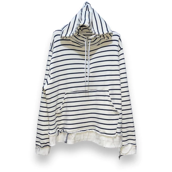 TVD ÁO SỌC HOODIE DÂY KÉO LỠ