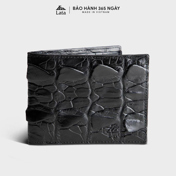 Ví nam da cá sấu Lata (Thời trang nam - Ví da thật LVN88)