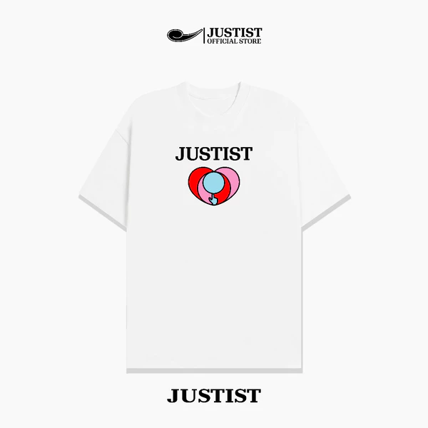 Áo Thun Nam Nữ JUSTIST SweerHeart Forn unisex chất cotton ngắn tay Basic TSJT048