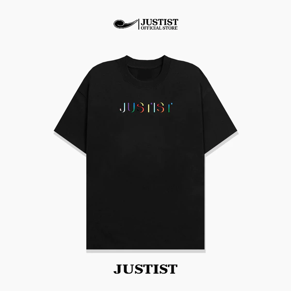 Áo Thun Nam Nữ Unisex JUSTIST Multicolor Basic logo Ngắn Tay Chất cotton TSJT063