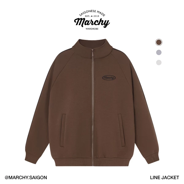 MARCHY - Line Jacket - Áo khoác không nón cổ cao