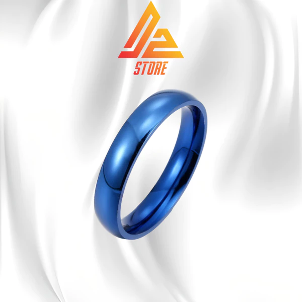 [Có thể khắc 2 mặt] Nhẫn DZ Zeal Xanh cặp đôi khắc tên theo yêu cầu unisex nam nữ [Bảo hành 5 năm]