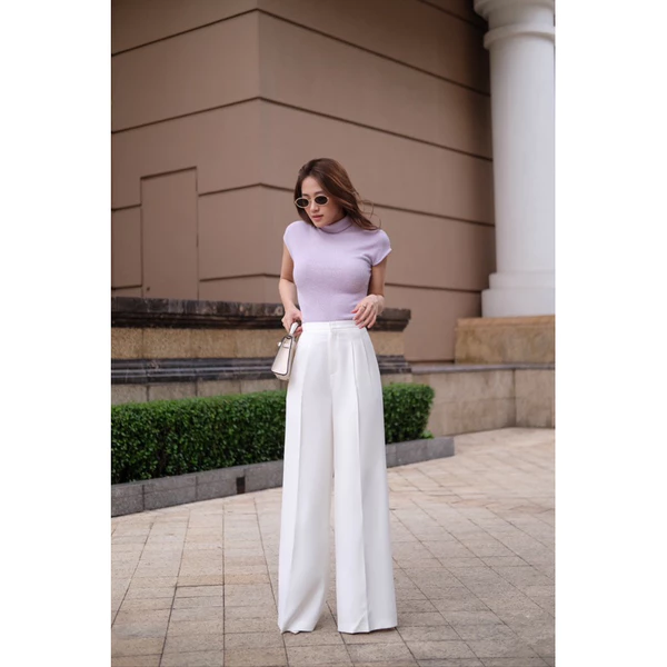 RUBIES Chiko Pants - Quần Dài Nữ Vải Carolang Ống Rộng A