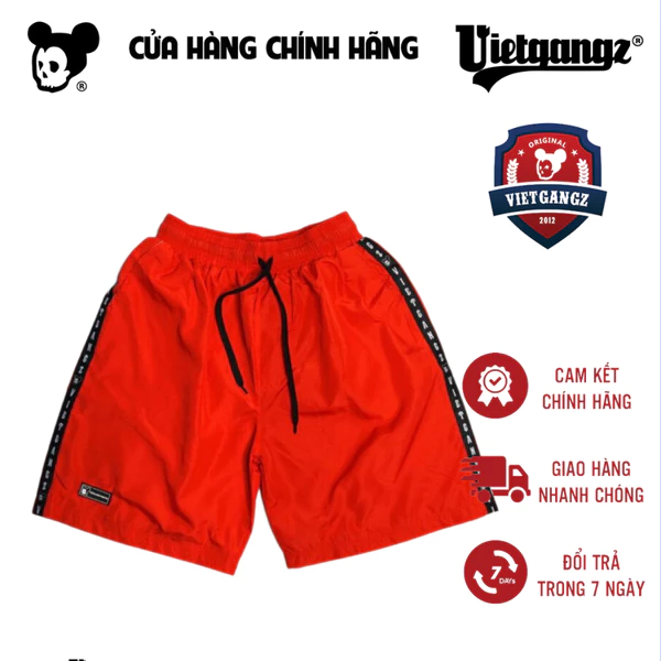 QUẦN SHORT VIETGANGZ QQ- RED