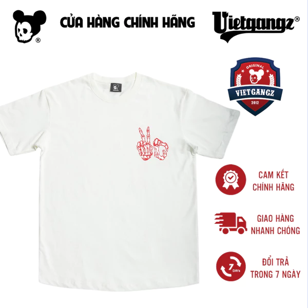 ÁO THUN TEE SKULL TRẮNG VIETGANGZ