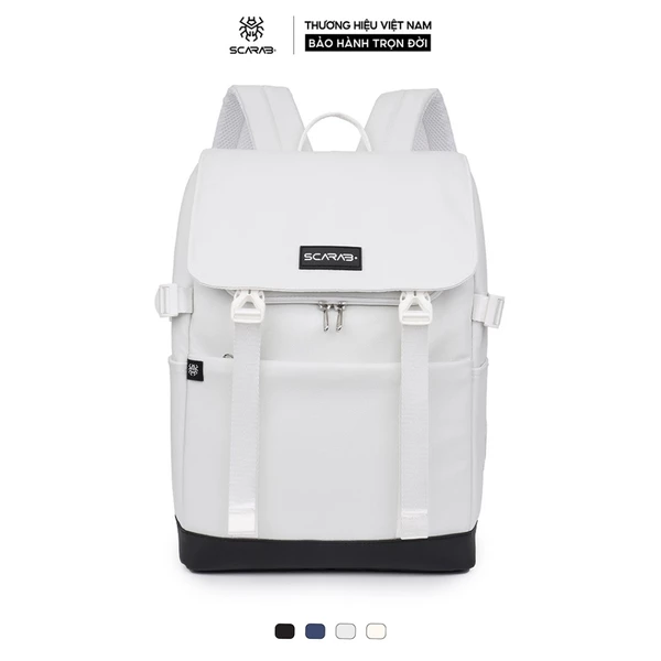 Balo Da Urban Backpack Thời Trang Nam Nữ Chống Thấm Chống Sốc Đựng Vừa Lap 16Inch_Bảo Hành Trọn Đời Scarab