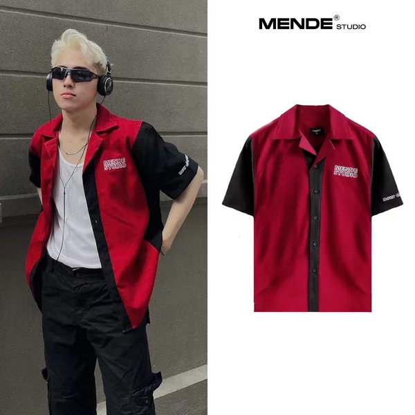 MENDE - Corduroy Shirt - Áo nhung tăm sơ mi nam tay ngắn đơn giản