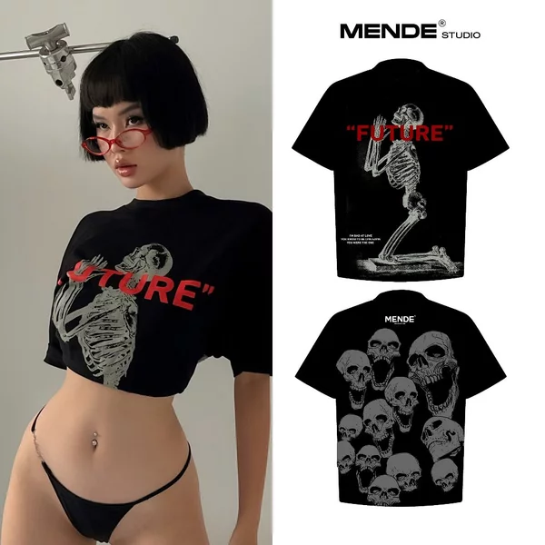 Future Tee Đen - Mende - Áo thun cotton tay ngắn Unisex Mende