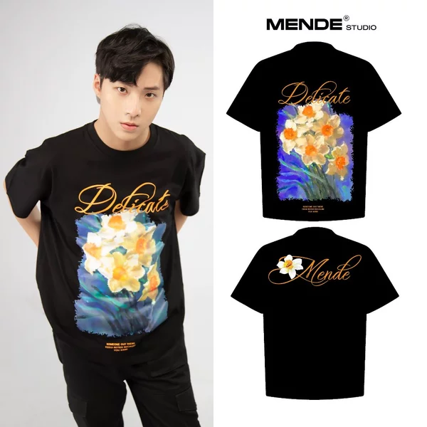 Delicate Tee - Áo Thun Mende Unisex Đen