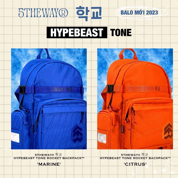 Balo 5THEWAY 학교 Hypebeast Rocket Backpack