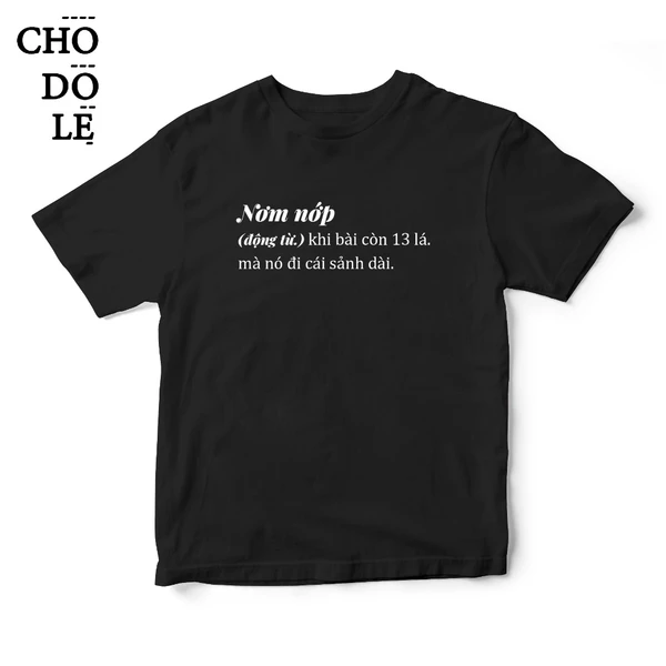 Áo thun ngắn tay unisex Chodole vải cotton in cotton 100% in hình Tết 2024 - Nơm nớp