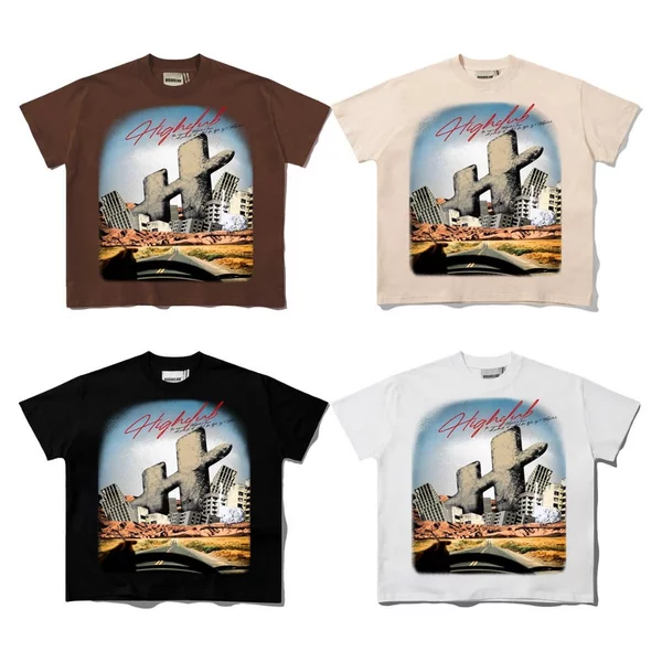 Áo thun RELICS TEE tay lỡ - ĐEN/TRẮNG/BEIGE/NÂU - unisex cổ tròn - HIGHCLUB Chính hãng