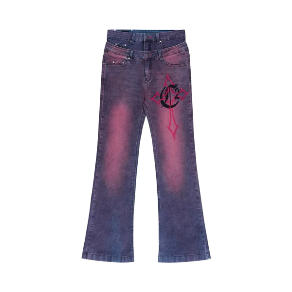 QUẦN DOUBLE C CROSS PINK FLARE JEANS (COZY X CH2)