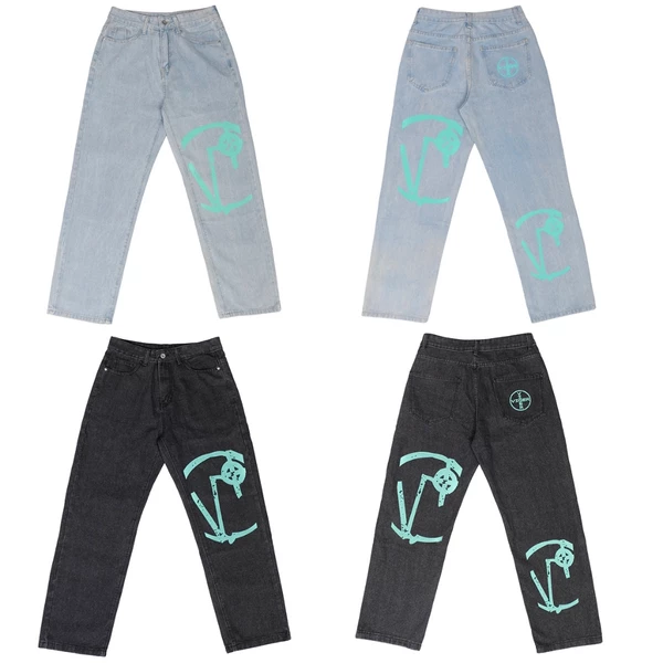Quần Jeans Wash Baggy SR LOGO VIGER