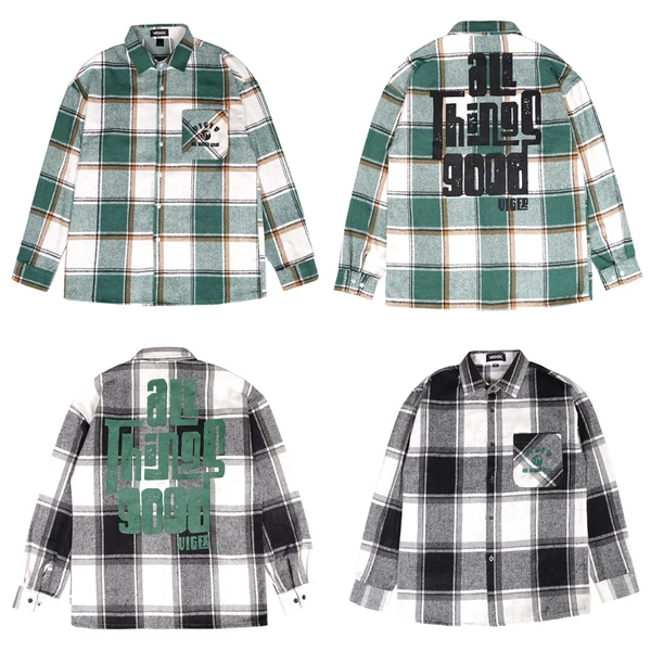 Áo Sơ Mi Tay Dài Herringbone Check Flannel ALL THINGS GOOD VIGER Form Oversize