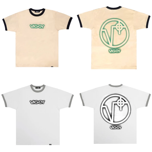 Áo Thun Cổ Tròn STENCIL SR VIGER Ringer Tee