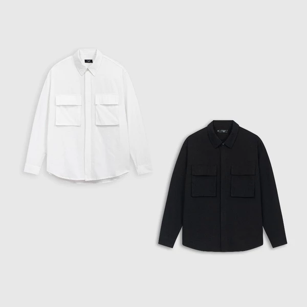 Áo sơ mi nam ROWAY vải linen thoáng mát, form regular | dài tay cổ bẻ