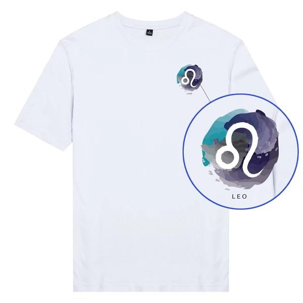 Áo thun tay ngắn unisex Chodole cotton 100% in hình Leo Sư Tử cung hoàng đạo
